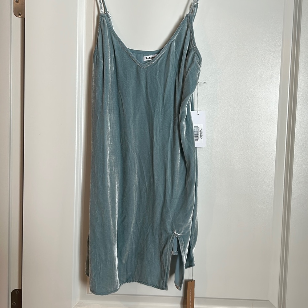 Reformation Lyza velvet dress